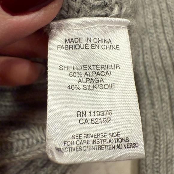 Helmet Lang Gorgeous Alpaca/Silk Asymmetrical Sweater - Picture 7 of 7